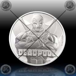 1oz TUVALU $1 (DEADPOOL - MARVEL) 2018 *BU